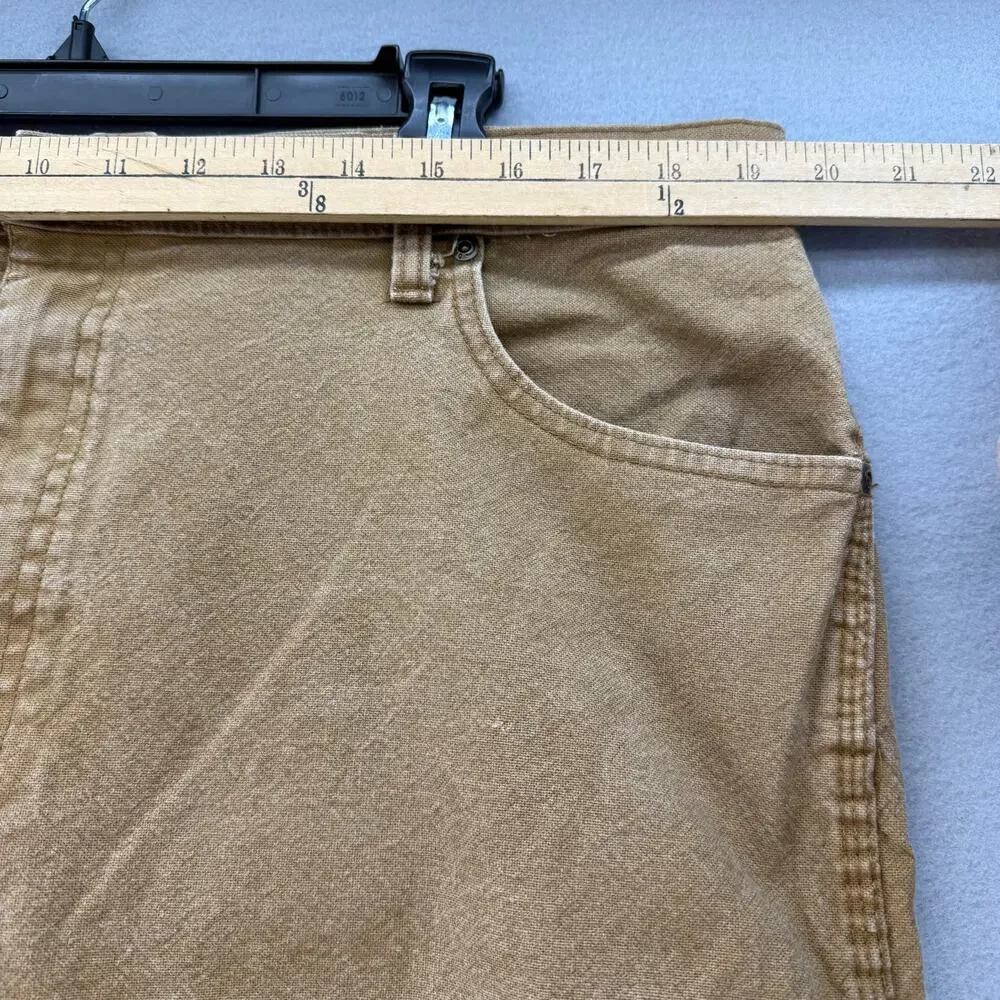 Dickies Work Pants Men's 38x32 Tan Duck Carpenter Straight Leg Work Gear